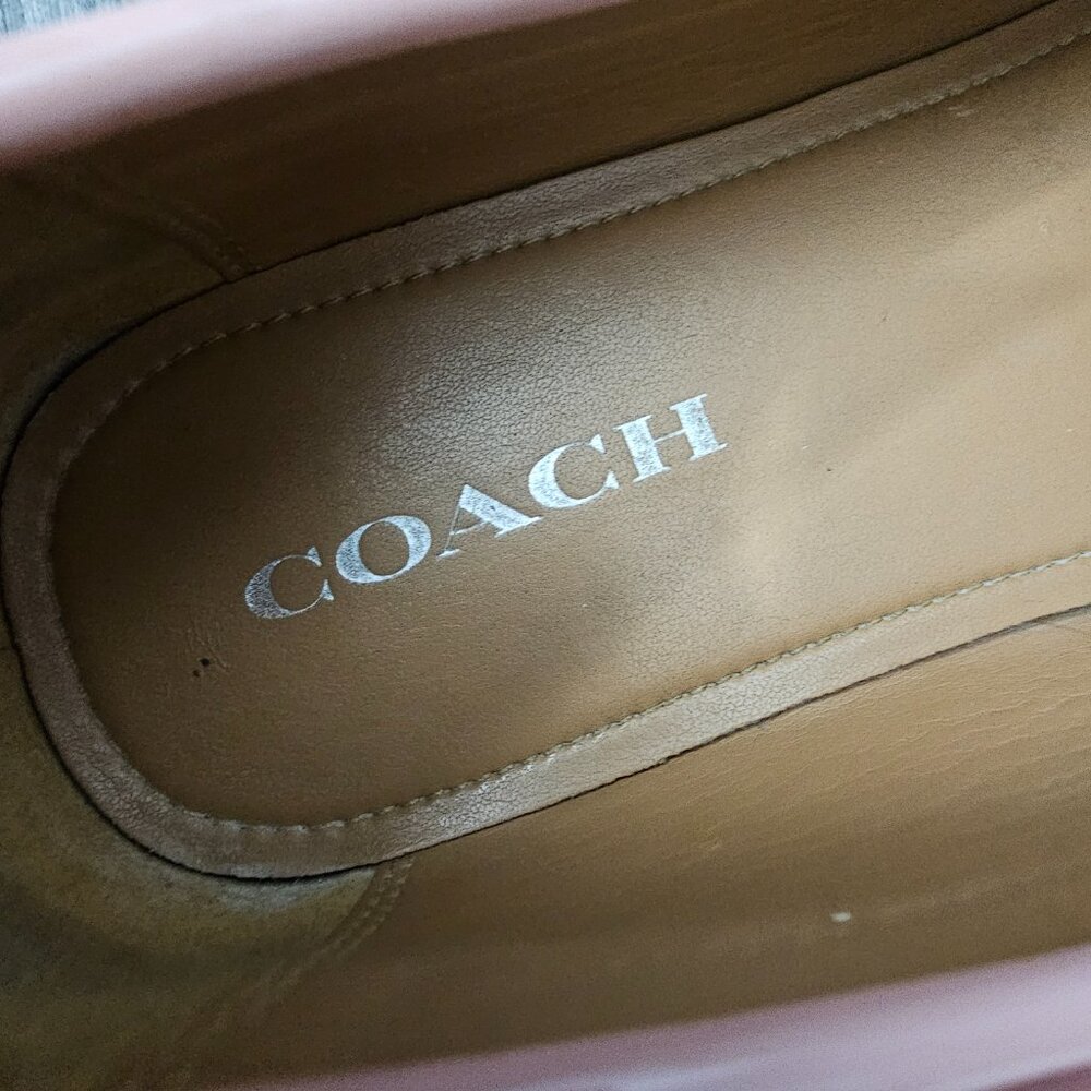 Coach Women's Odette Pink Patent Leather Casual Slip On Loafer Shoe COA Size 11 - Picture 10 of 15